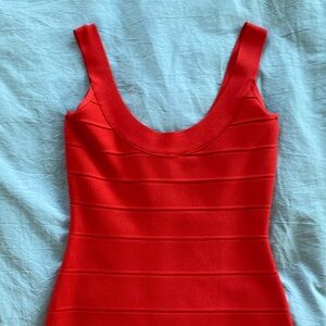 NWT Herve Leger Coral dress